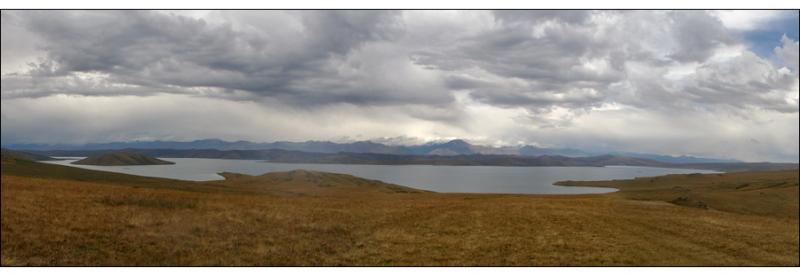 Панорама озера Хиндиктиг Холь