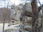 В древности-крепость(скалы Довбуша) На экскурсии.